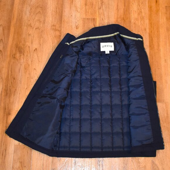 Orvis Dark Blue Quilted Full Zip Vest Sz‎ M - Picture 4 of 4